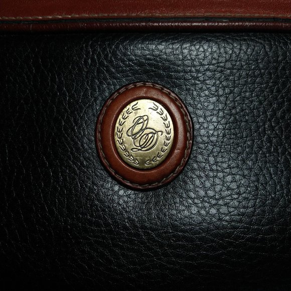 Vintage Oggi Domini Black/Brown Leather Bag - Picture 3 of 6